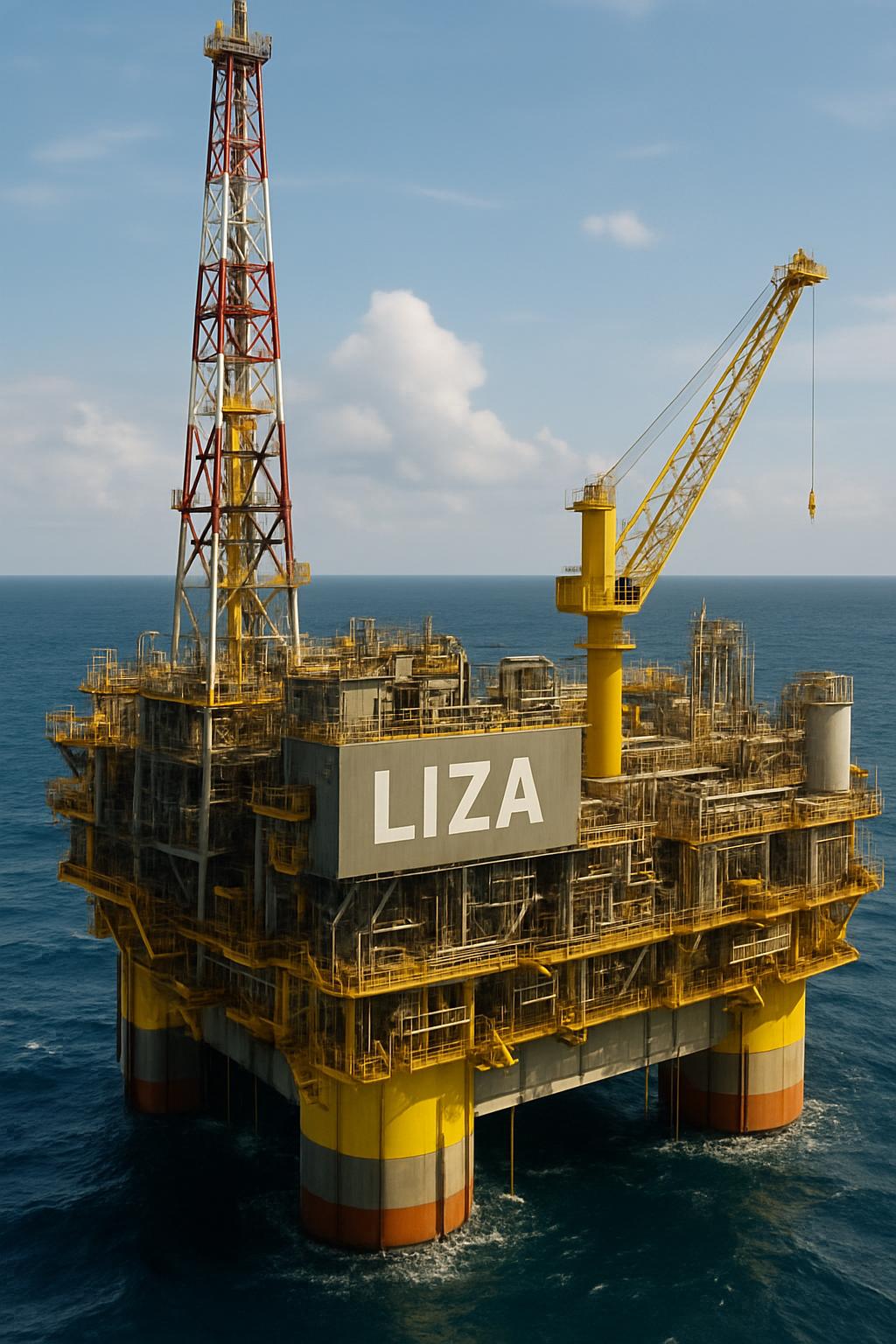 Liza oil platform off Guyana's coast